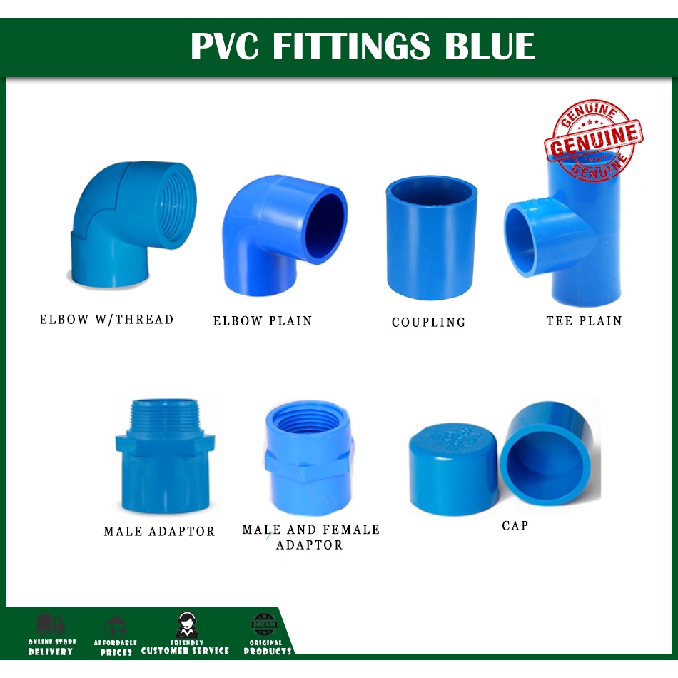 Pvc ( Blue Fittings ) | Shopee Philippines