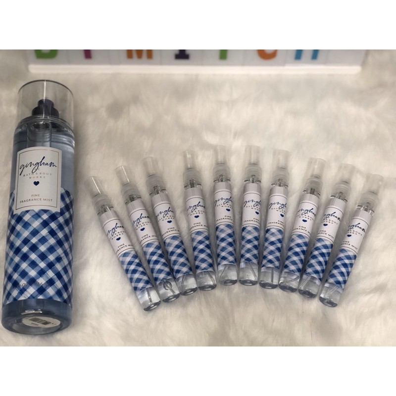 Authentic Gingham Bath & Body Works Fragrance Mist in Travel Sizes