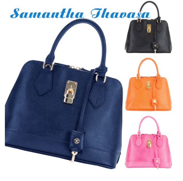 Samantha Vega Thavasa Blue Two Way Satchel Sling Handbag Shopee Philippines