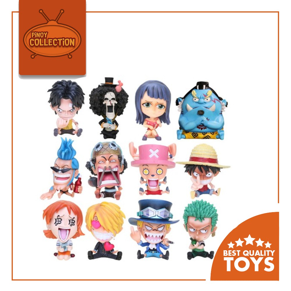 Set De 4 Figurines One Piece WCF - Chopper, Franky, Robin Et Brook - Très Bon état