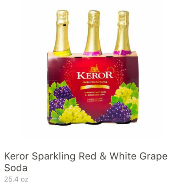 KEROR Sparkling Red & white Grape (3bottlesx750ml) Shopee Philippines