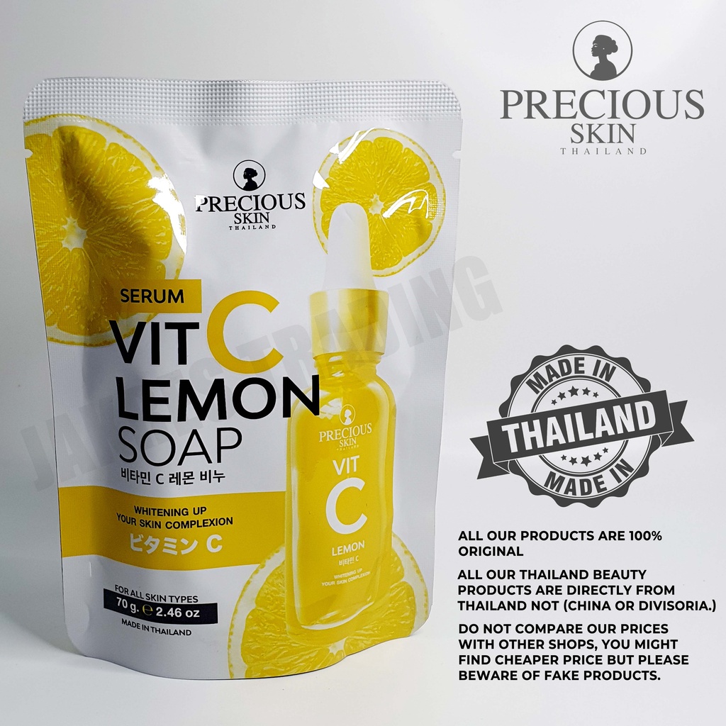 Serum VITC LEMON SOAP Precious Skin Thailand 70g Shopee Philippines