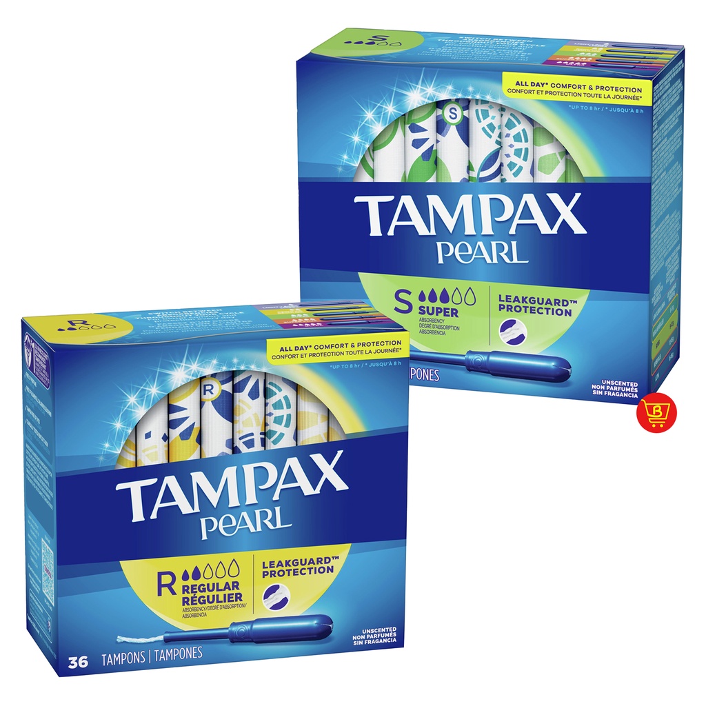 Tampax Pearl Tampons, 36 counts (Regular / Super) Shopee Philippines