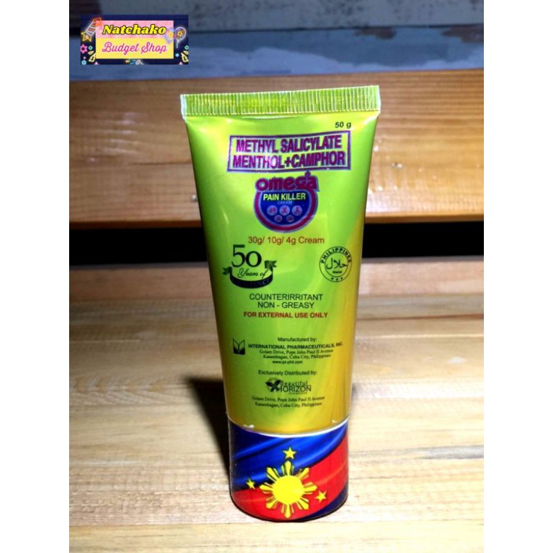 OMEGA Pain Killer Cream 50g. from IPI & Beautiful Horizon Inc. Shopee