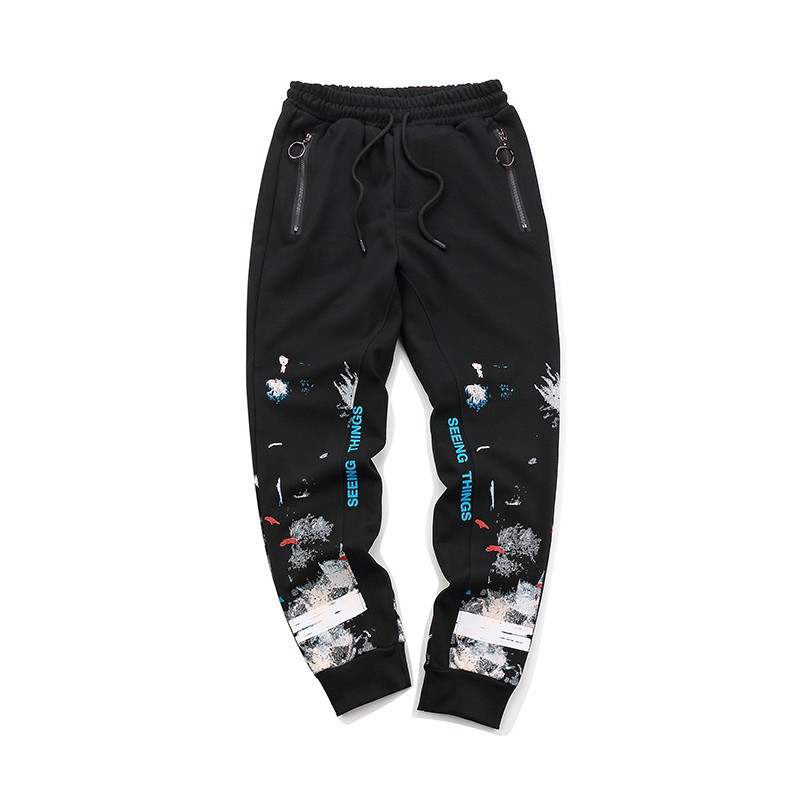 off white pants black