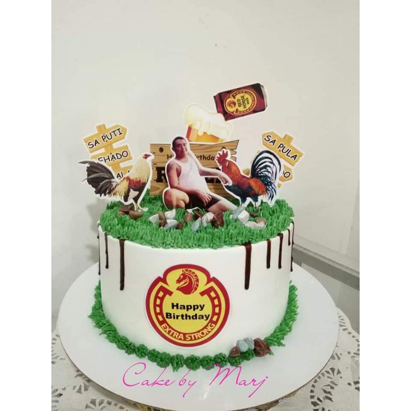 Redhorse With Rooster Theme Cake Topper Shopee Philippines