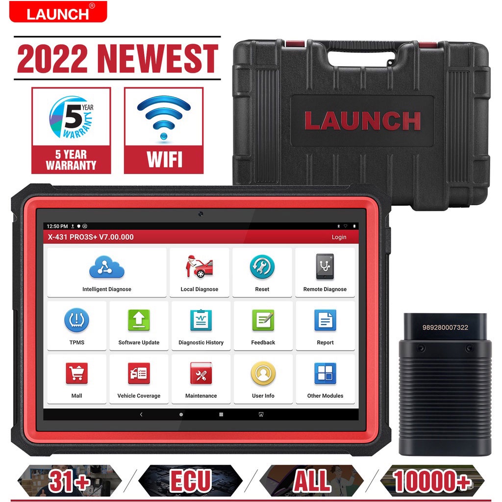 LAUNCH X431 PRO3S+ 10.1'' OBD2 Diagnostic Scanner Automotive OBD Code
