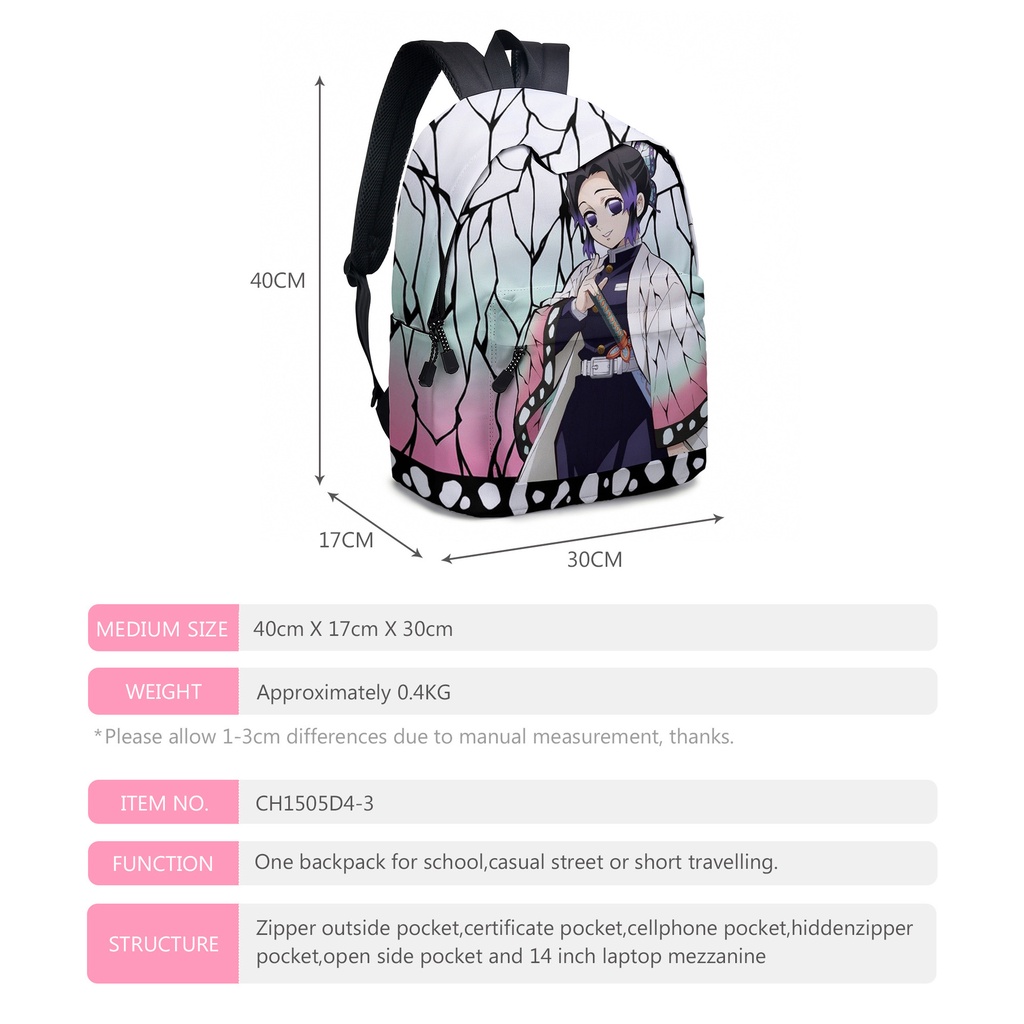Backpack Set Demon Slayer character Animation peripheral products Male and female characteristics cr