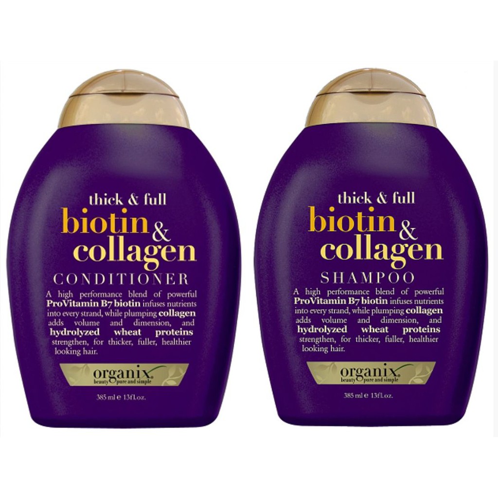 Ogx Biotin And Collagen Shampoo Conditioner Shopee Philippines My XXX