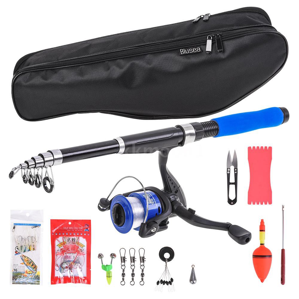telescoping fishing pole set