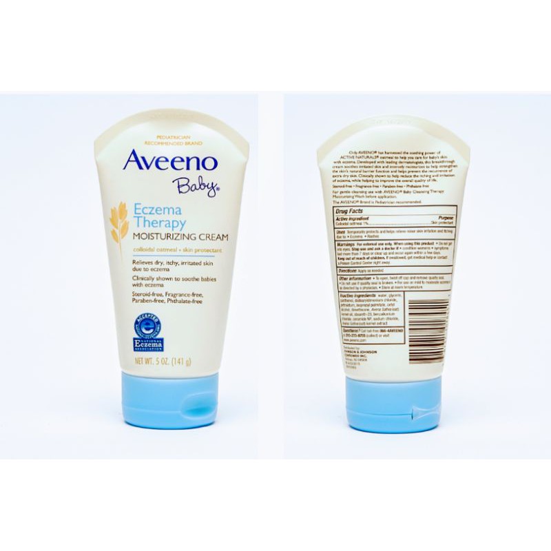 aveeno baby eczema therapy moisturizing cream with natural oatmeal