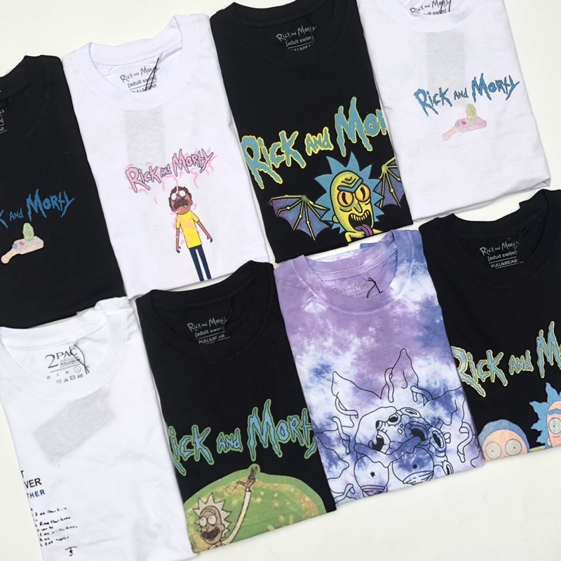 pull and bear t shirt rick and morty