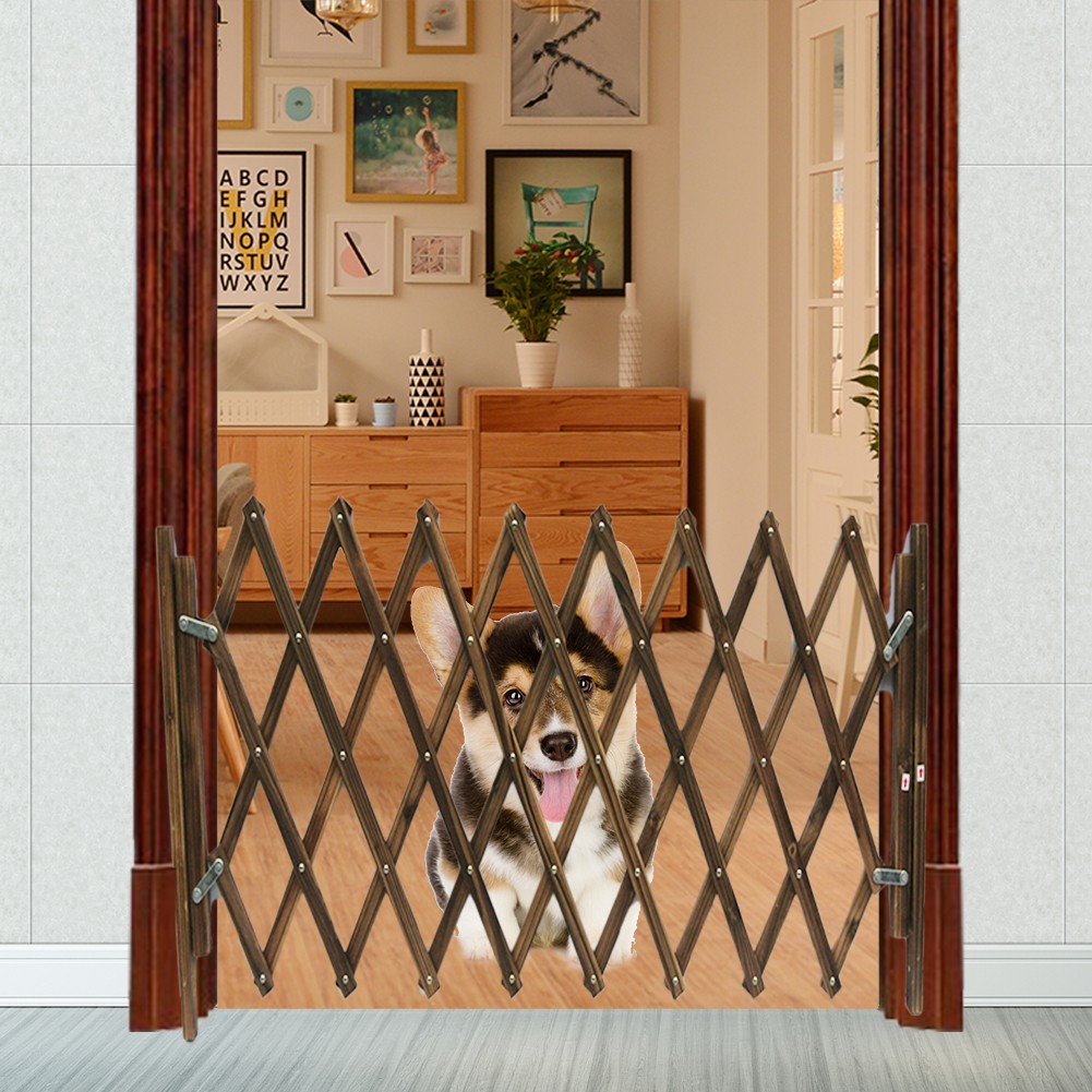 Pet Gate Dog fence Retractable Fence Dog Sliding Door Children's