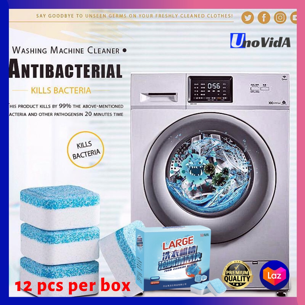 Unovida 12pcs/box Antibacterial Washing Machine Cleaner Tablet Japan