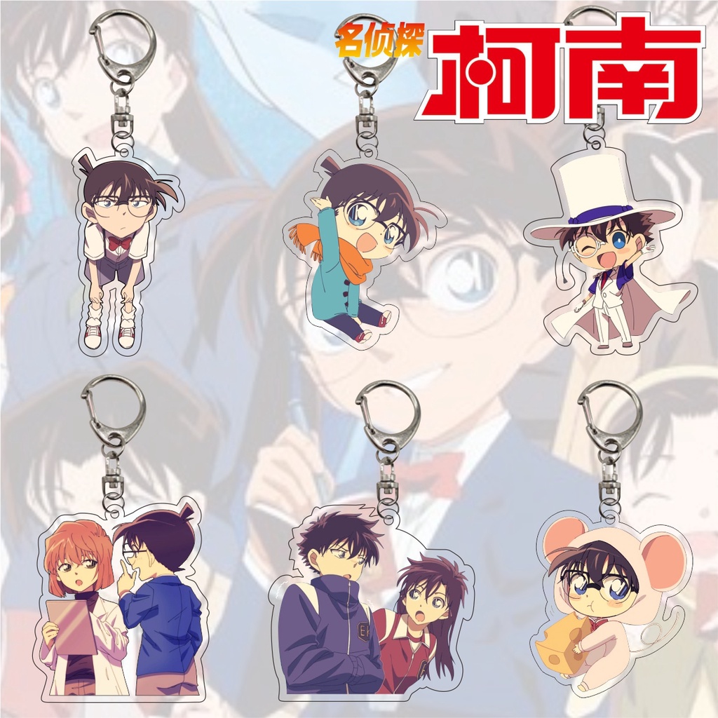 Anime Detective Conan Case Closed Kudou Shinichi Cute Acrylic Keyring ...