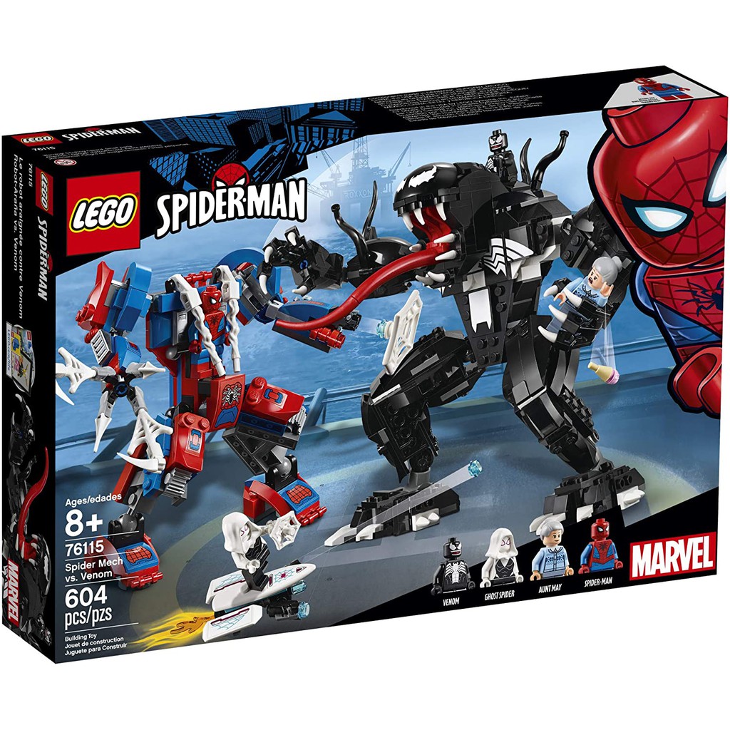 venom and spiderman lego