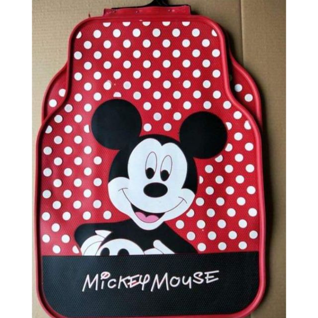 Mickey Mouse Latex Universal Floor Mat Car Matting Carpet Shopee