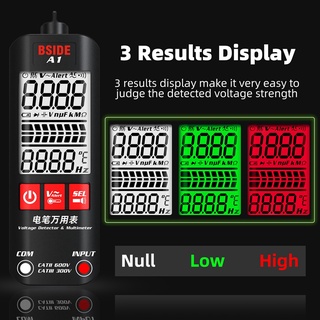 BSIDE A1 Voltage Tester Detector Multimeter Color Display Non-Contact ...