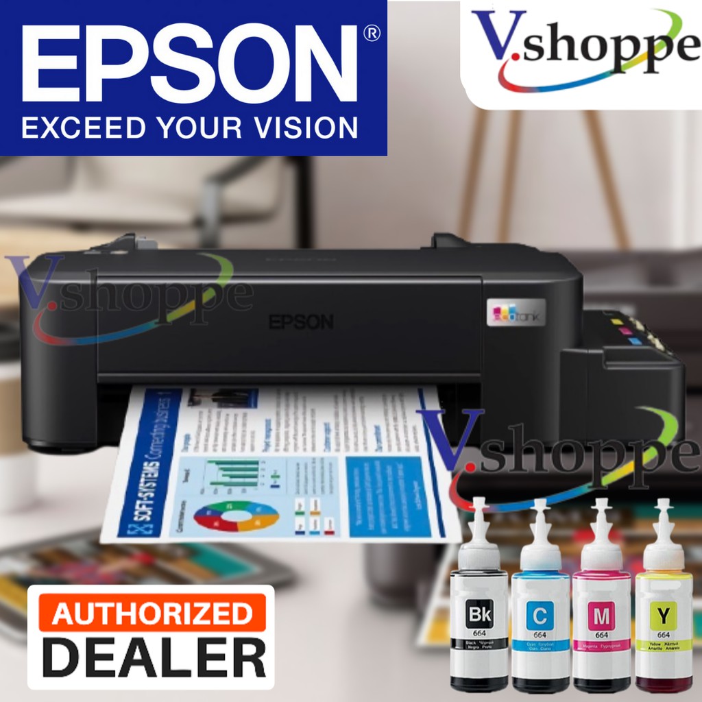 Epson L121 Ink Tank Ecotank Single Function Continuous Printer With Black And Cmy Ink Low Cost 1382