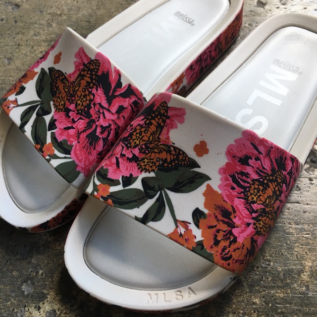 melissa beach slide floral