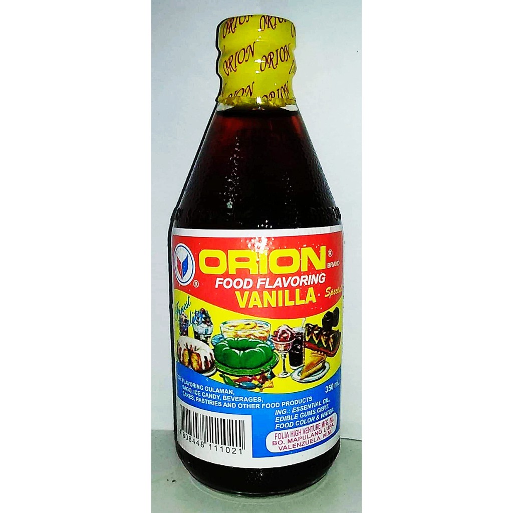 Orion vanilla extract food flavoring 350ml. Shopee Philippines