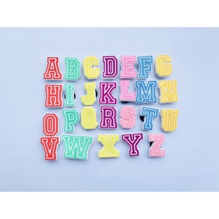 Colored Alphabets Letters A-Z Jibbitz Crocs Charms