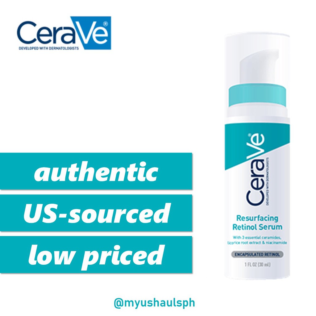 AUTHENTIC CERAVE Resurfacing Retinol Serum for Post Acne Marks and