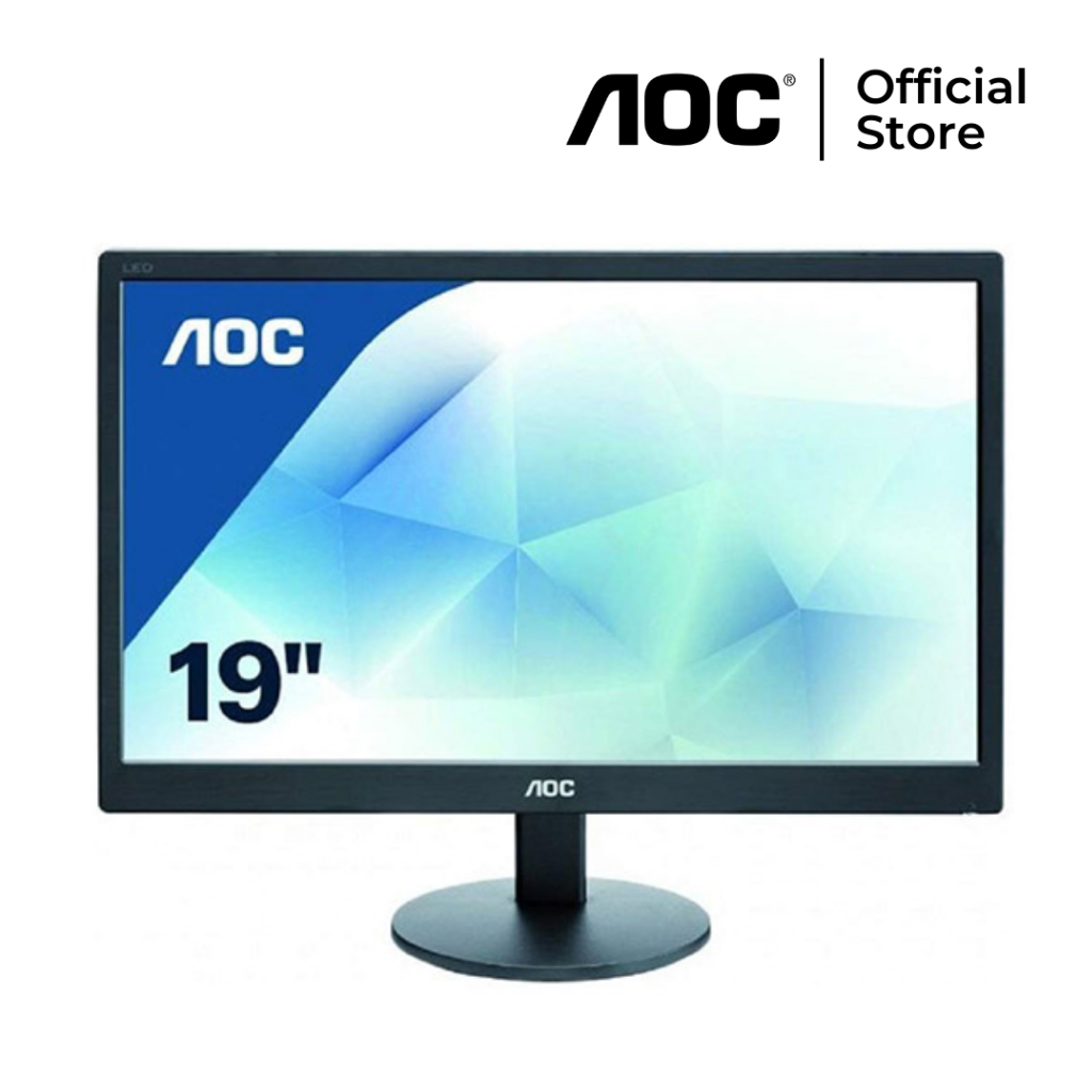 AOC E970SWNL 18.5 Inch WLED Monitor Black VGA Shopee Philippines
