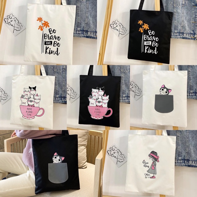 cute tote bags with zipper