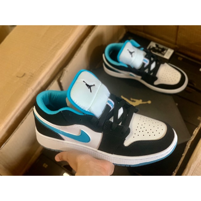 1047 Air Jordan 1 Low Laser Blue For Women Shopee Philippines