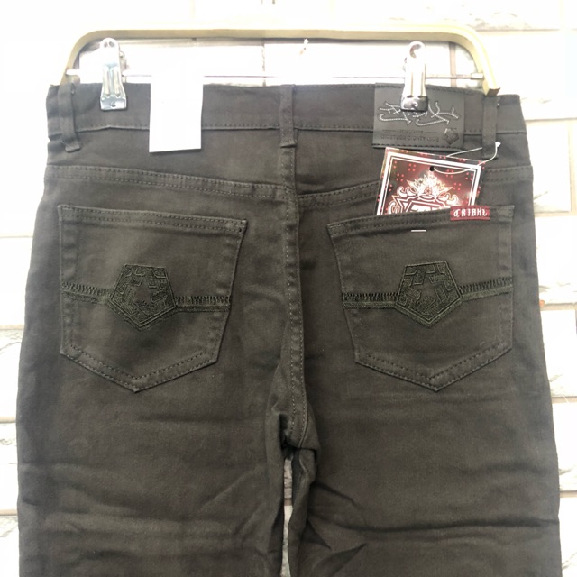 green denim jeans mens