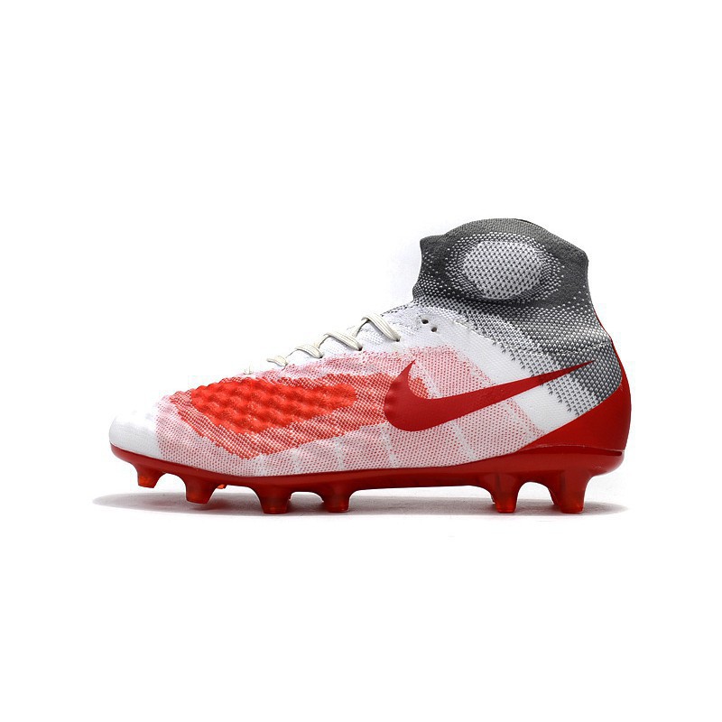 XR Nike Magista obra II FG 3D acc white red high mesh mens soccer football  shoes | Shopee Philippines
