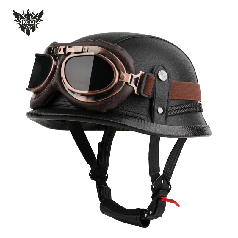 HelmetsHarley motorcycle helmet German steel helmet men and women retro ...