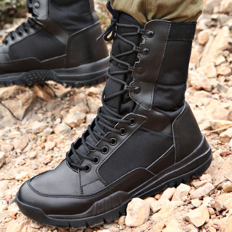 black combat boots mens