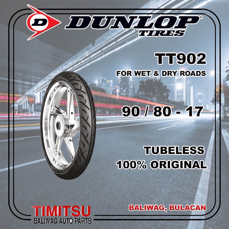 90/8017 90/80 R17 DUNLOP TT902 TUBELESS MOTORCYCLE TIRE Shopee