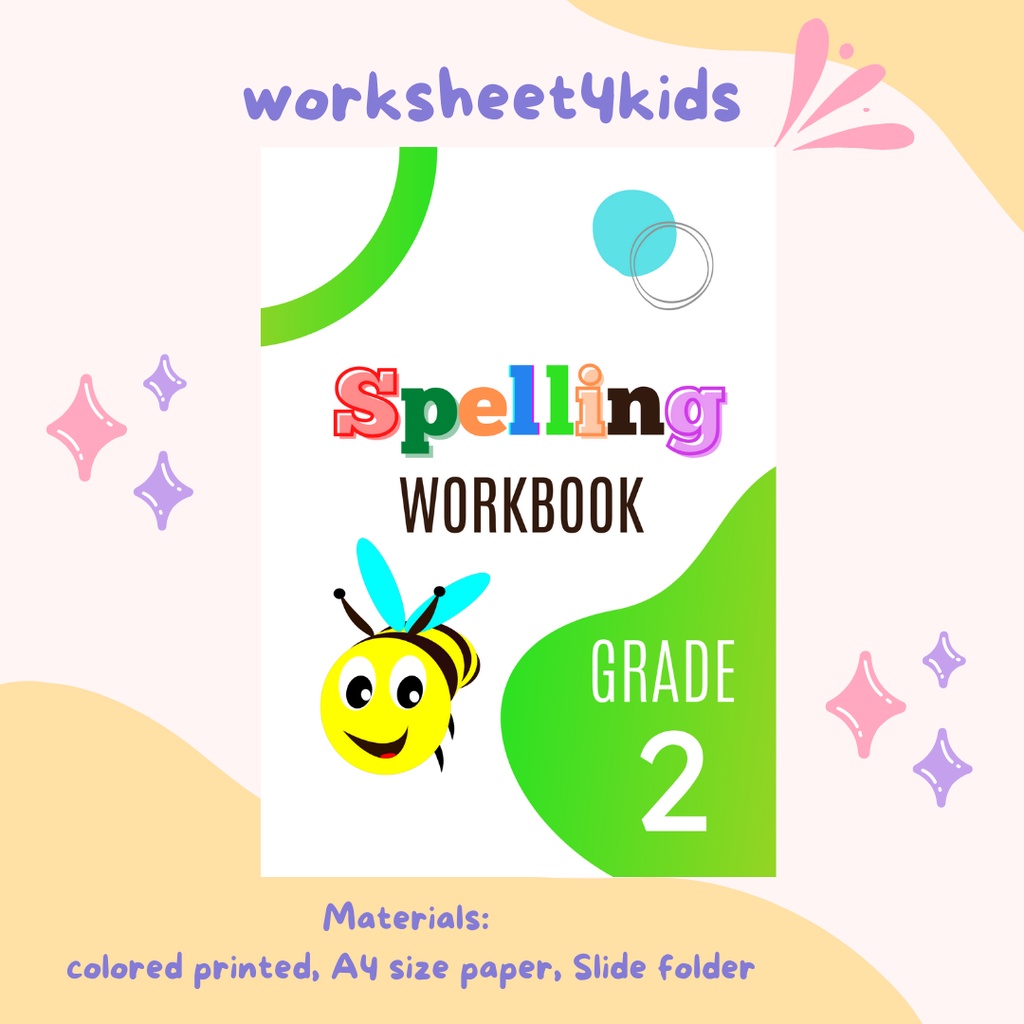 49, PAGES GRADE 2 SPELLING WORKBOOK (2 Pages per sheet) | Shopee ...