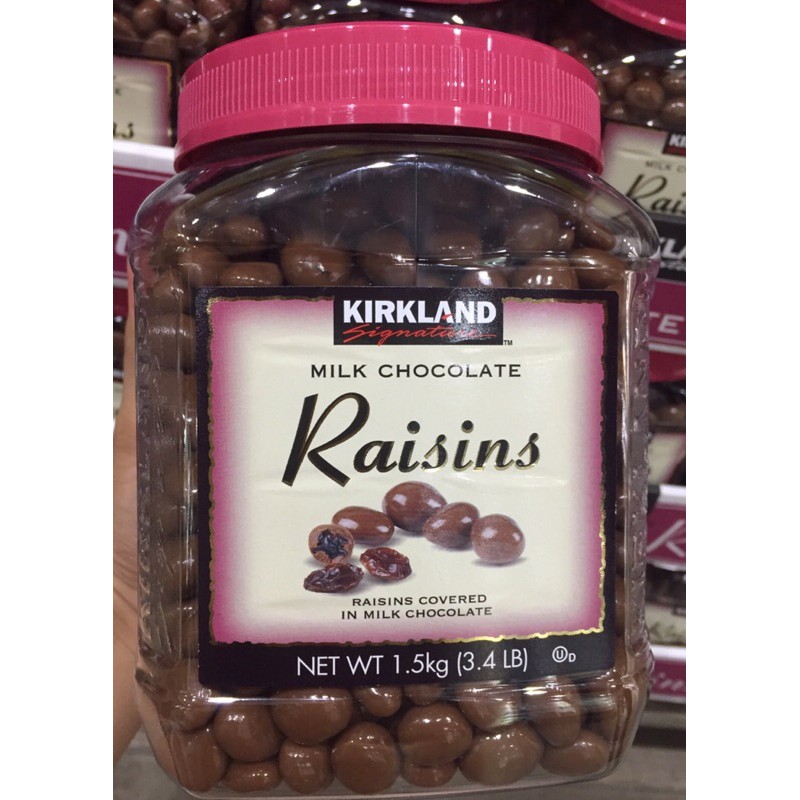 Kirkland Signature Milk Chocolate Covered Raisins 1.5 kg Shopee