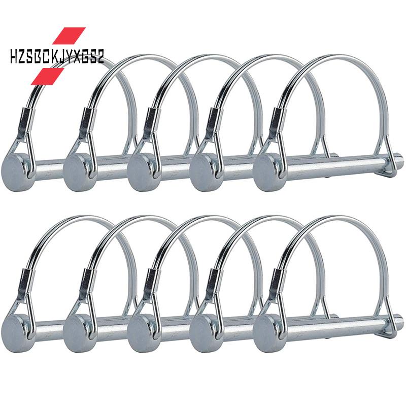 10Pcs Wire Lock Pin, 5/16 Inch Shaft Locking Pin Hitch Pin with Round