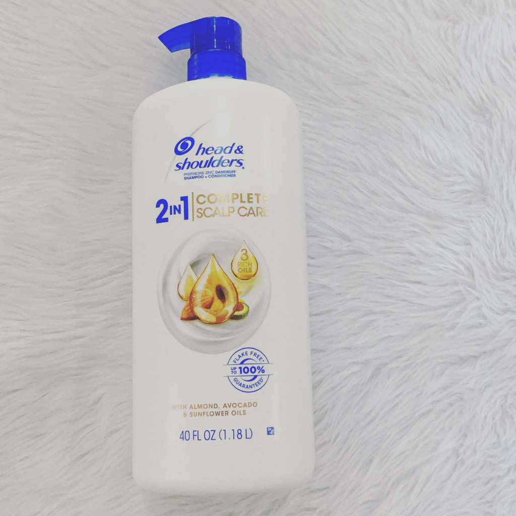 Head & Shoulders 2in1 Complete Scalp Care with Almond , Avocado & Sunflower Oils 1.18 L Shopee