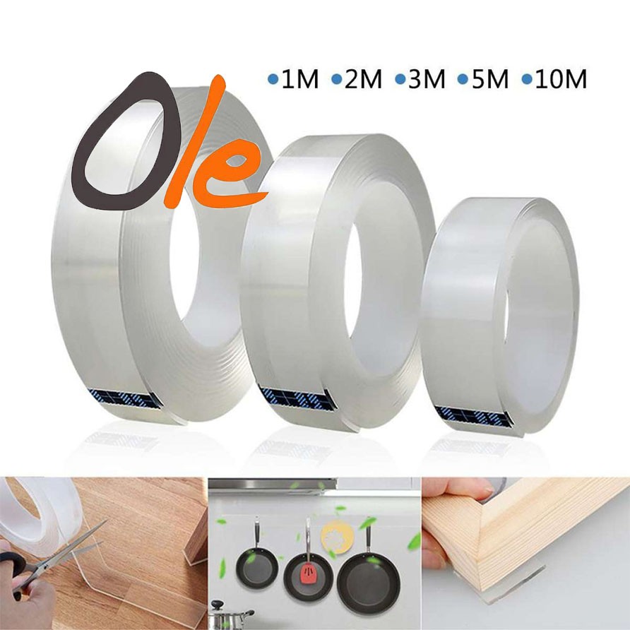 1/5M Multifunctional Strong DoubleSided Adhesive Nano Tape Traceless Washable Removable Tapes