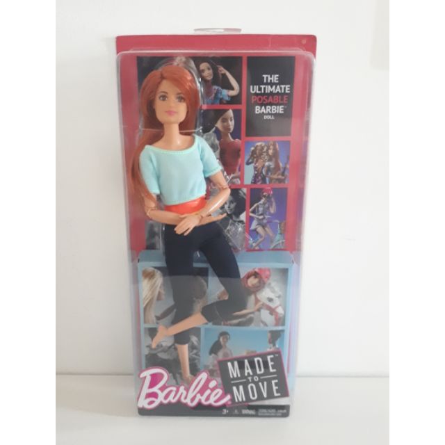 barbie made to move light blue top