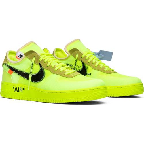 nike air force low off white volt