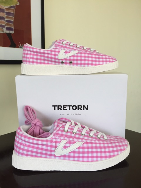 pink gingham tretorns