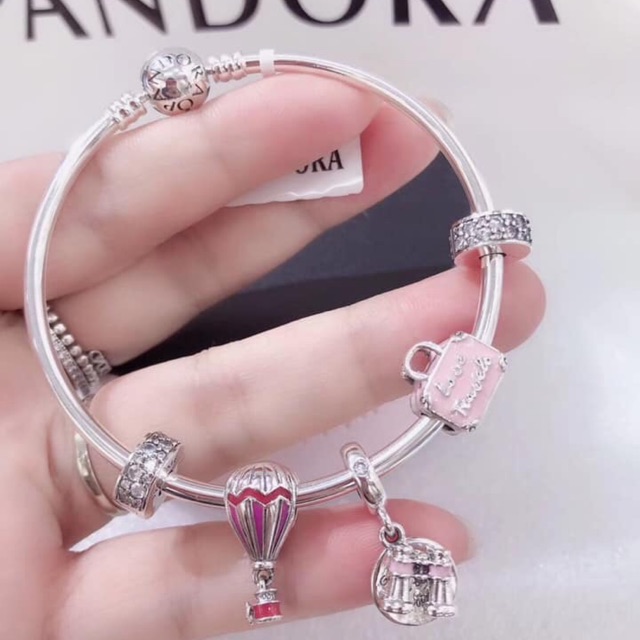 Aunthentic pandora bracelet with cute charms