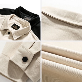 【COD】Men's Jackets Trend Korean Fashion Jacket Cotton Streetwear Hooded Brand Outerwear CasualCoats #6