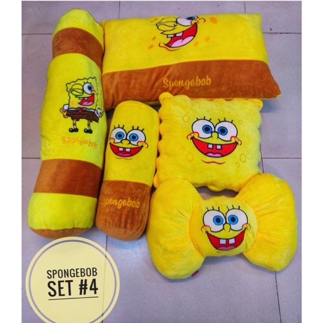 Spongebob Squarepants Kids Pillow Set 4 Shopee Philippines