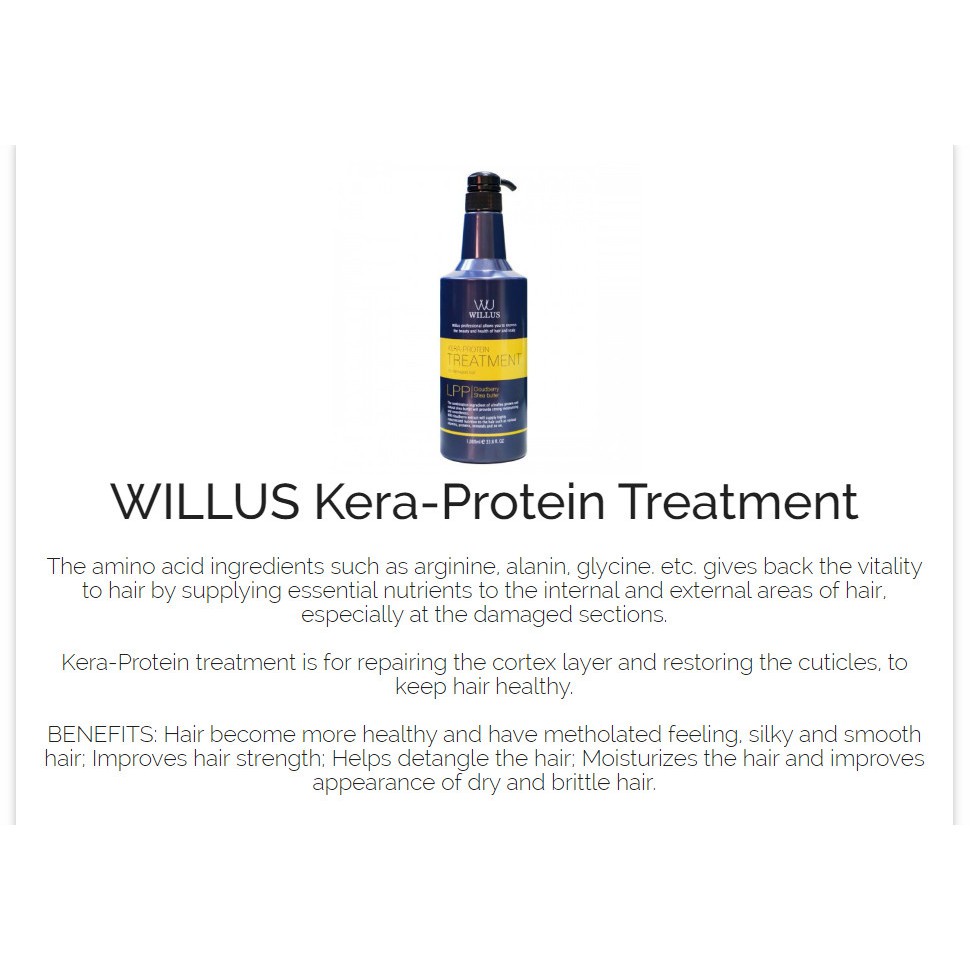 ◊☋✗WILLUS Kera Protein Treatment (Tony & Jackey) 1000ml - BangsVip | Shopee  Philippines