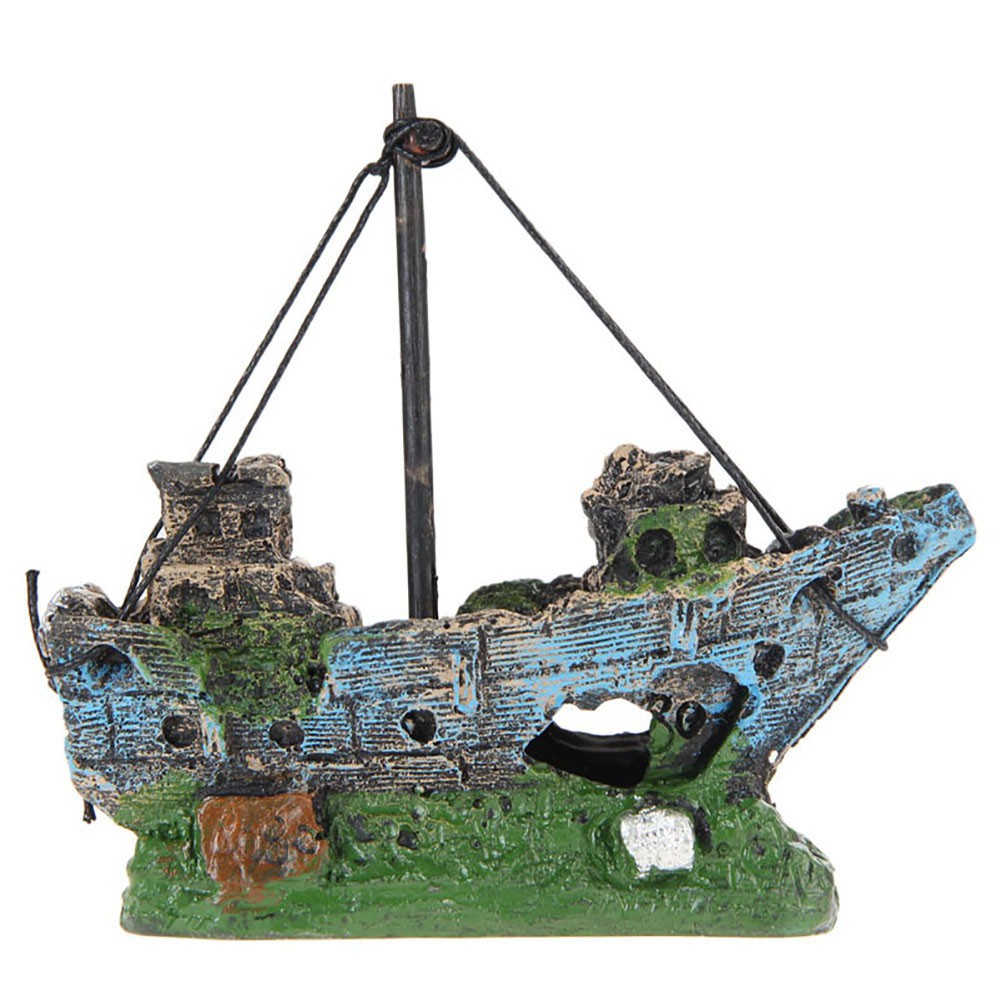 sunken ship aquarium decoration