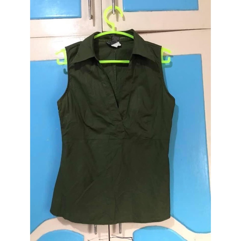 shopee sleeveless blouse