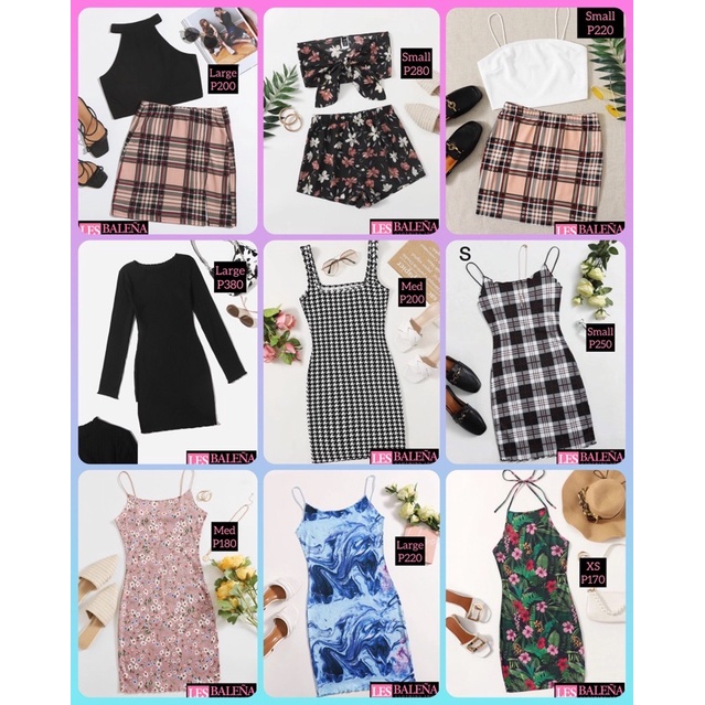 AUTHENTIC SHEIN BODYCON DRESS COORDS | Shopee Philippines